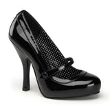 Black 4.5 Inch Sexy  Platform Shoes -  Pin Up Couture CUTIEPIE-02