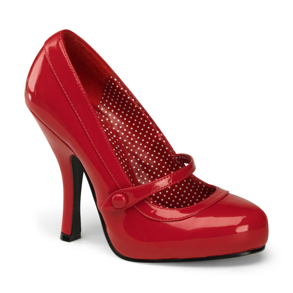 CUTIEPIE-02 Pin Up 4.5 Inch Heel Red Retro Glamour Platforms