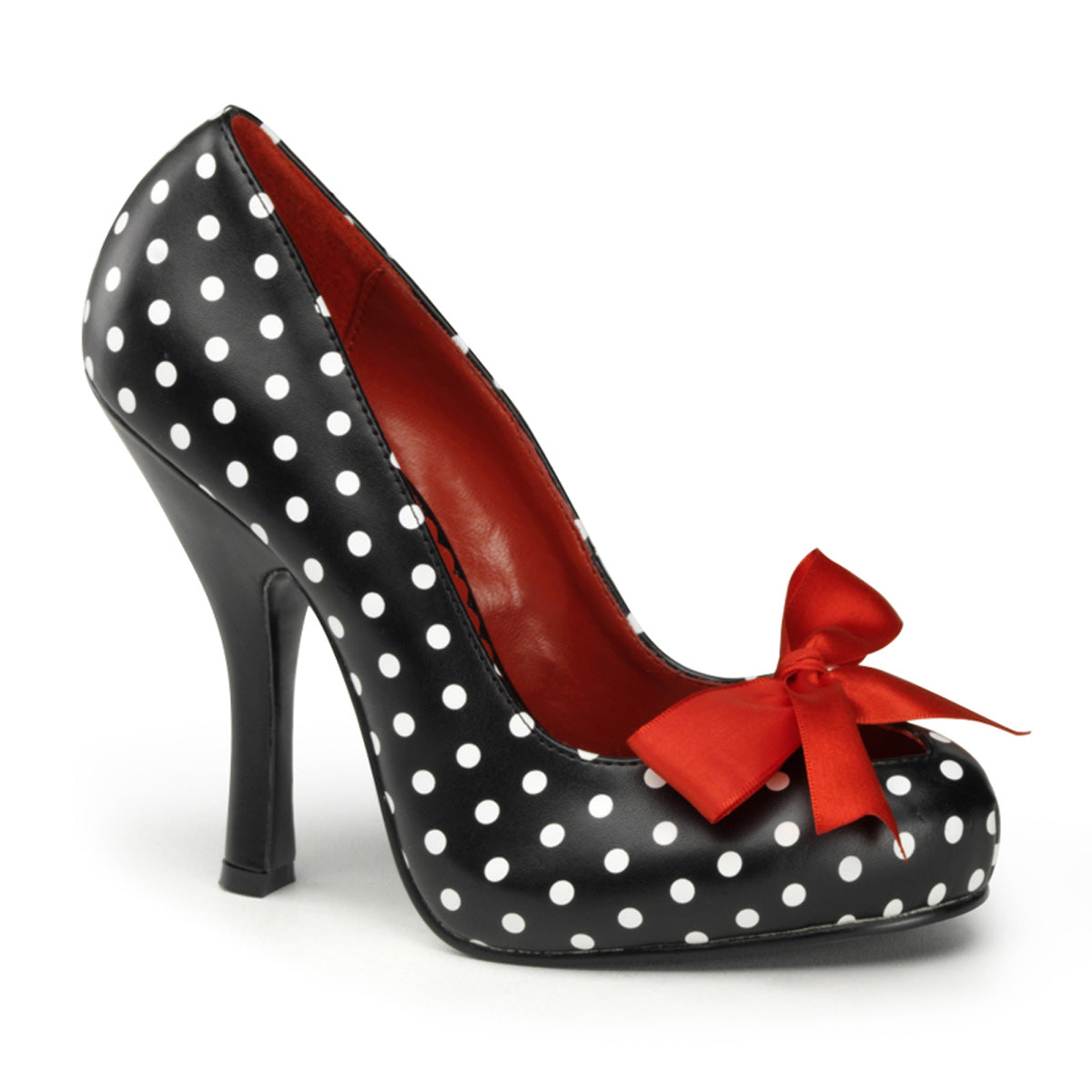 CUTIEPIE-06 Pin Up 4.5 Inch Heel (Polka Dots Print) Shoes-Pin Up Couture- Sexy Shoes
