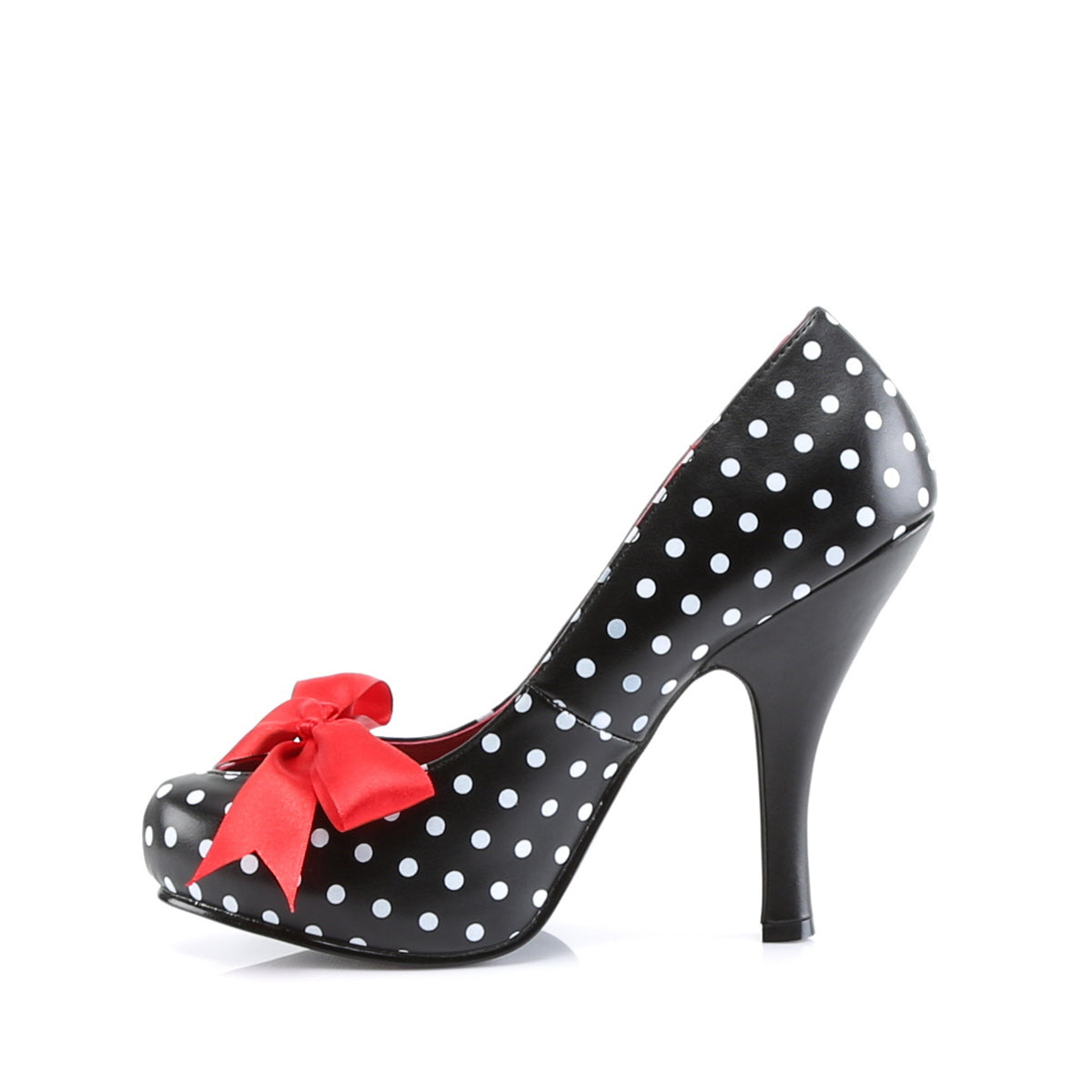 CUTIEPIE-06 Pin Up 4.5 Inch Heel (Polka Dots Print) Shoes-Pin Up Couture- Sexy Shoes Pole Dance Heels