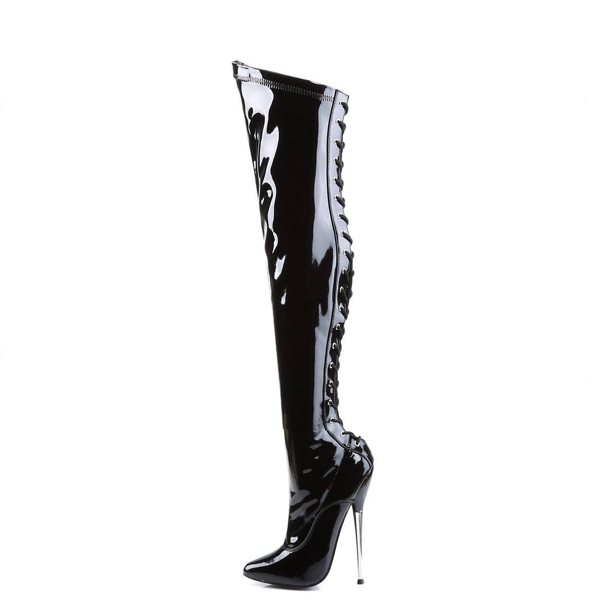 DAGGER-3060 Devious Fetish 6 Inch Heel Black Kinky Boots – Pole Dancing ...