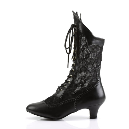 DAME-115 2 Inch Heel Black Women's Boots Funtasma Costume Shoes 