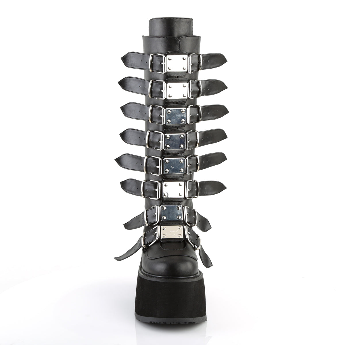 damned 318 demonia footwear womens knee highs vegan