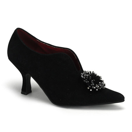 Pleaser DAM01 Black Microfiber Sexy Shoes Discontinued Sale Stock