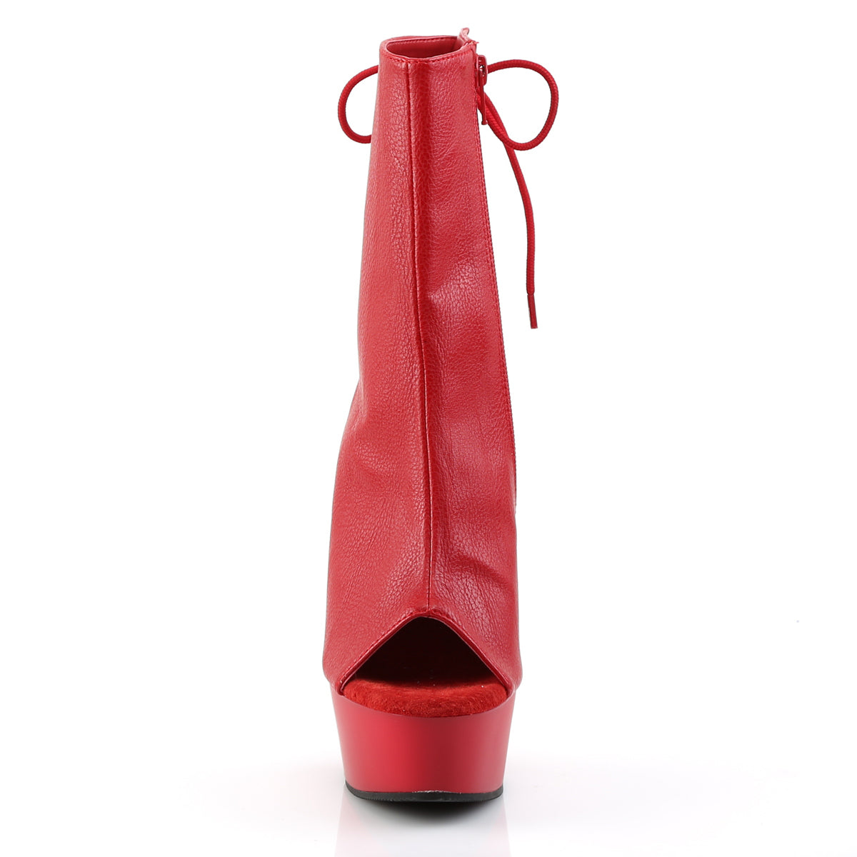 DELIGHT-1018 Pleaser 6 Inch Heel Red Pole Dancing Platforms-Pleaser- Sexy Shoes Alternative Footwear