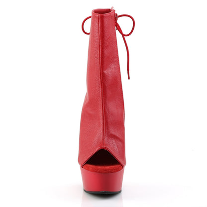 DELIGHT-1018 Pleaser 6 Inch Heel Red Pole Dancing Platforms-Pleaser- Sexy Shoes Alternative Footwear