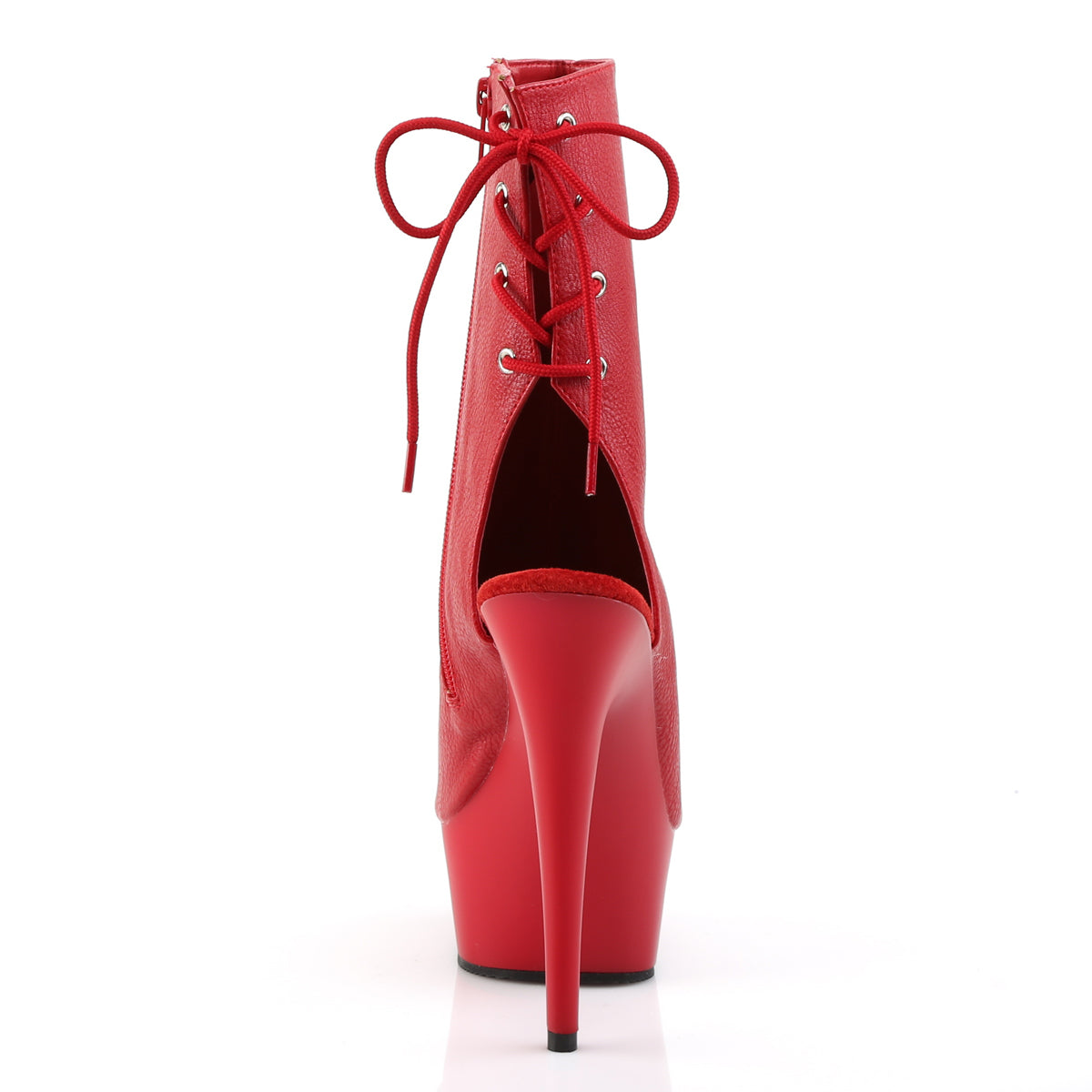 DELIGHT-1018 Pleaser 6 Inch Heel Red Pole Dancing Platforms-Pleaser- Sexy Shoes Fetish Footwear