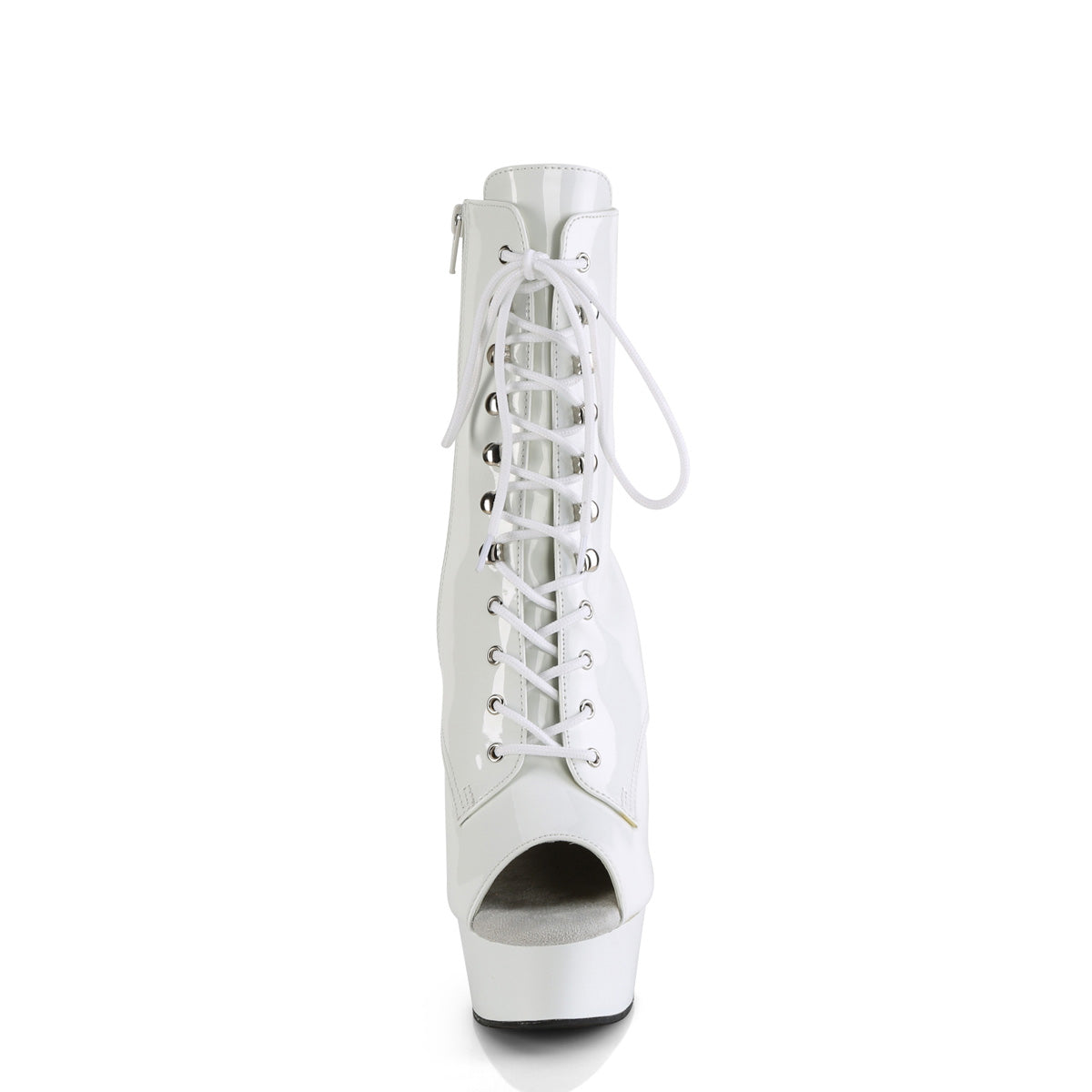 delight 1021 pleaser sexy footwear wht pat wht