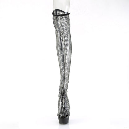 DELIGHT-3009 Pleaser Pole Dancing Net Shoe Boots