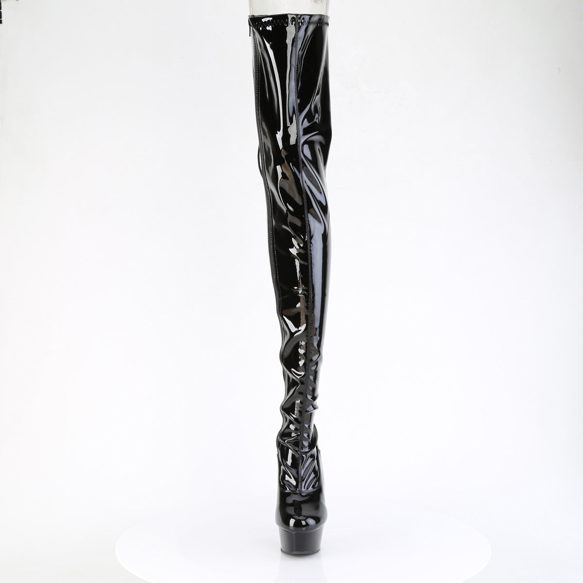 delight 4063 pleaser pole dancing shoes blk str pat blk