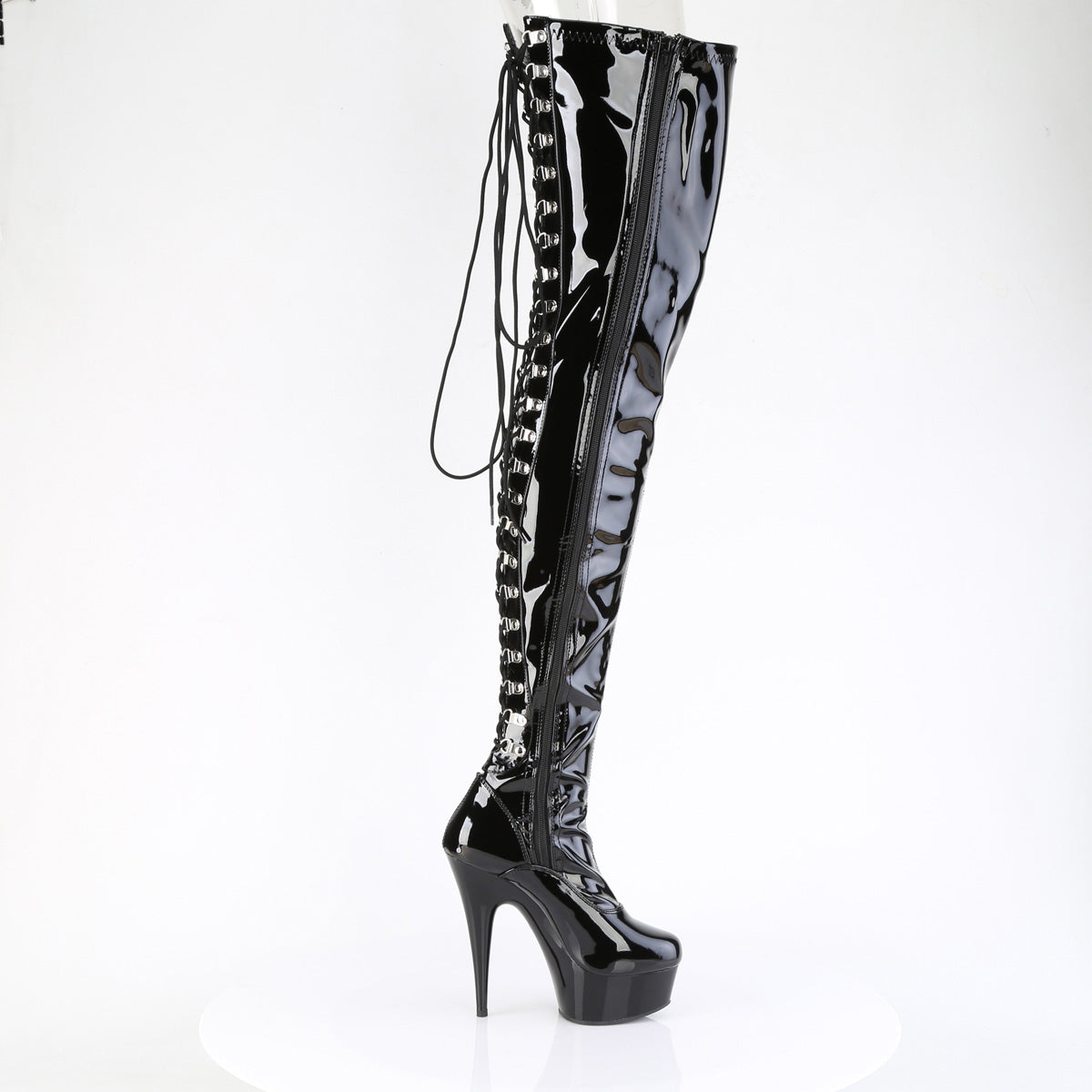 DELIGHT-4063 Pleaser Pole Dancing Thigh High Boots