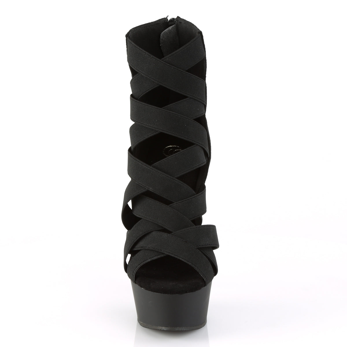 DELIGHT-600-24 Pleaser 6" Heel Black Pole Dancing Platforms-Pleaser- Sexy Shoes Alternative Footwear