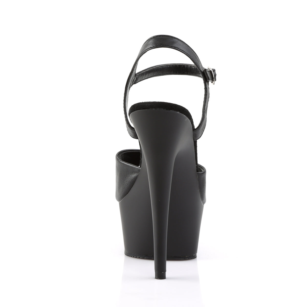 DELIGHT-609 Pleaser 6 Inch Heel Black Pole Dancing Platform-Pleaser- Sexy Shoes Fetish Footwear