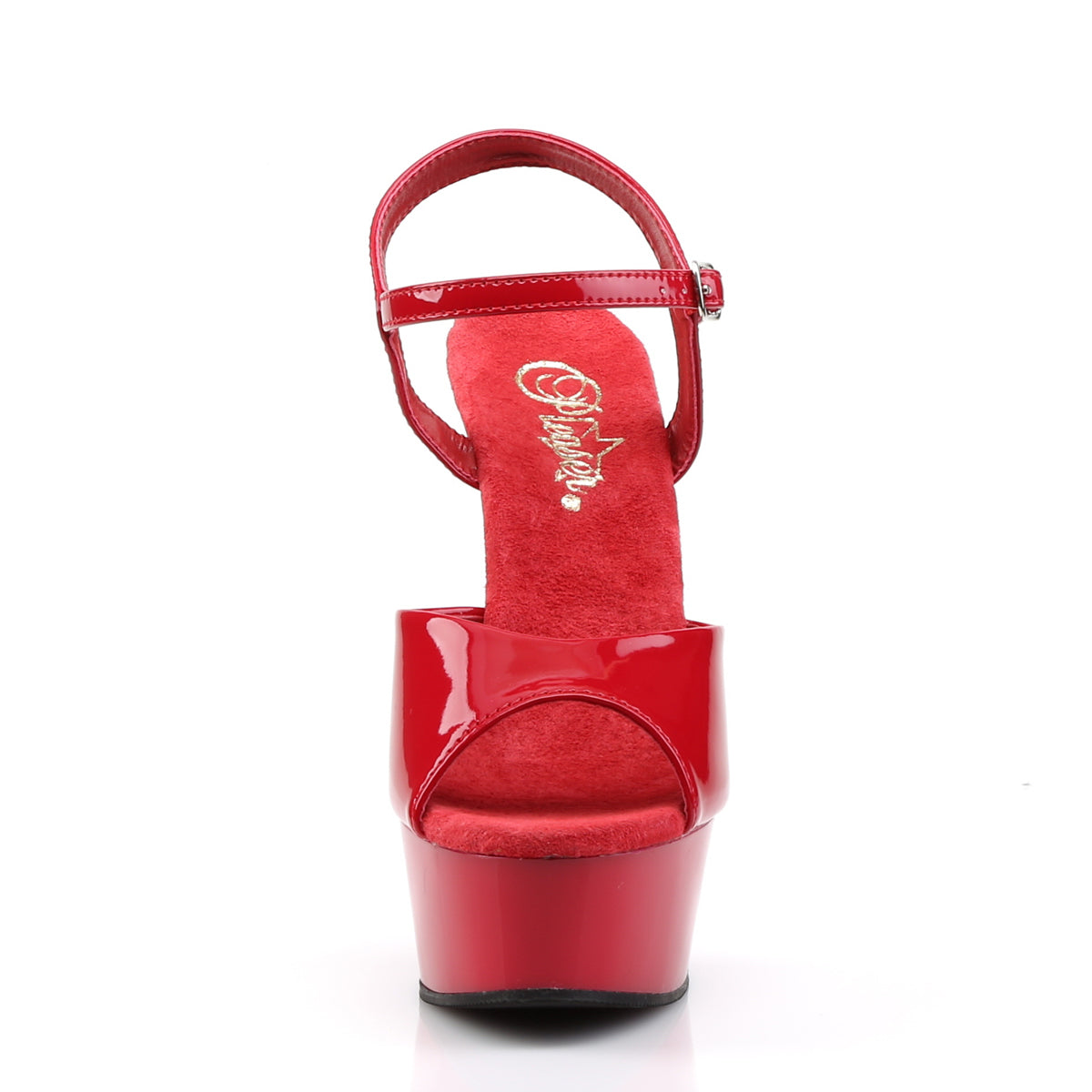 DELIGHT-609 Pleaser 6 Inch Heel Red Pole Dancing Platforms-Pleaser- Sexy Shoes Alternative Footwear