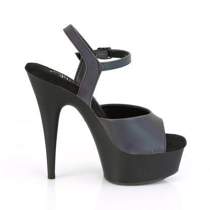 DELIGHT-609REFL Pleaser Pole Dancing Shoes 6 Inch Inch Heel Pleasers - Sexy Shoes Fetish Heels
