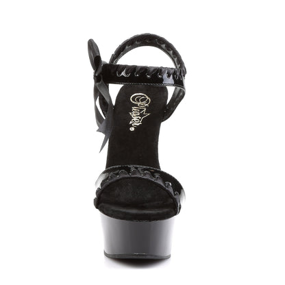 DELIGHT-615 Pleaser 6 Inch Heel Black Pole Dancing Platforms-Pleaser- Sexy Shoes Alternative Footwear