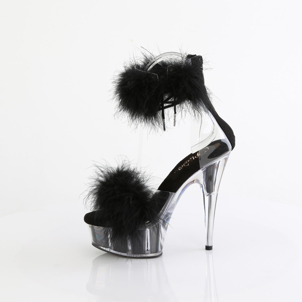 delight 625 pleaser sexy footwear blk pat blk
