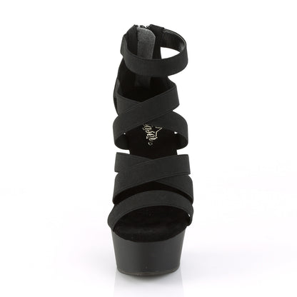 DELIGHT-659 Pleaser 6 Inch Heel Black Pole Dancing Platforms-Pleaser- Sexy Shoes Alternative Footwear