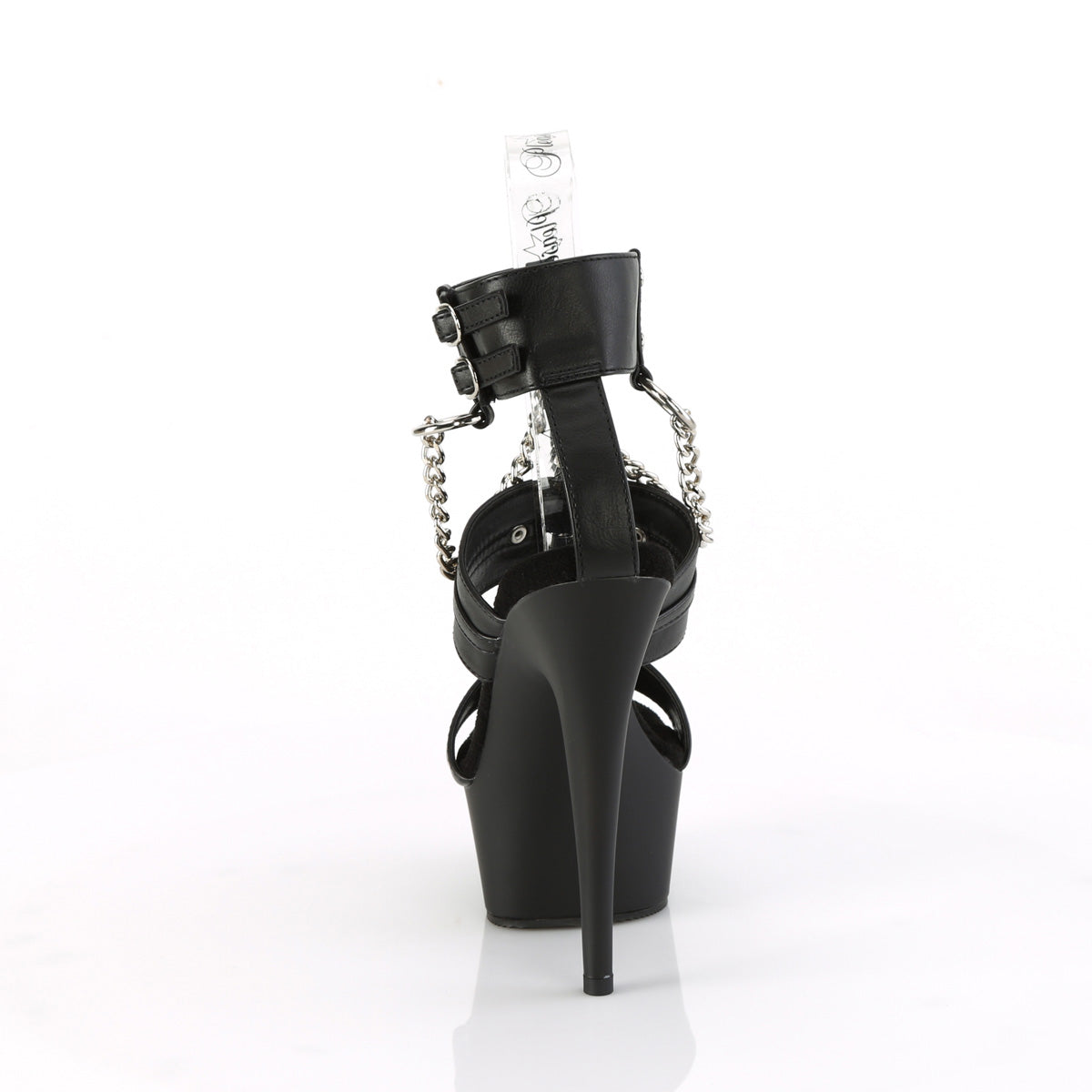 domina 109 devious sexy footwear blk faux leather