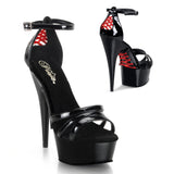 Black 6 Inch Fetish Platform Shoes -  Pleaser DELIGHT-662