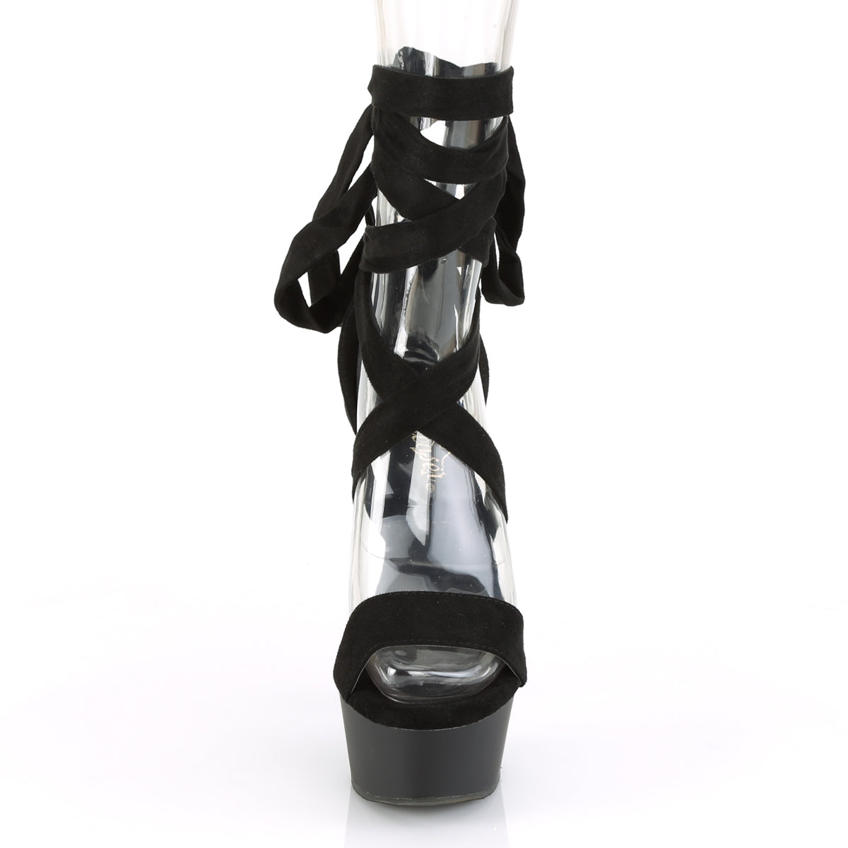DELIGHT-671 Pleaser 6 Inch Heel Black Pole Dancing Platform-Pleaser- Sexy Shoes Alternative Footwear