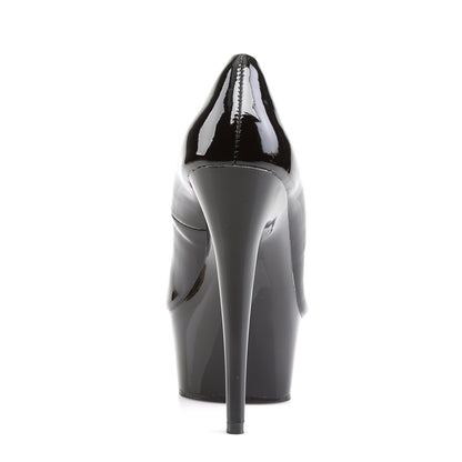 DELIGHT-685 6" Heel Black Patent Pole Dancing Platforms-Pleaser- Sexy Shoes Fetish Footwear