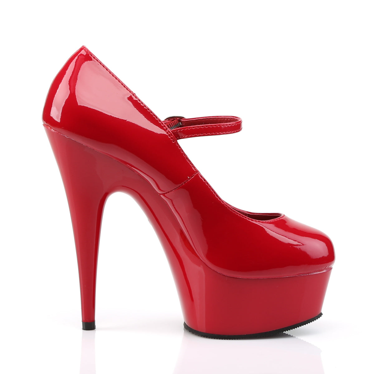 DELIGHT-687 Pleaser 6 Inch Heel Red Pole Dancing Platforms-Pleaser- Sexy Shoes Fetish Heels