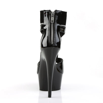 DELIGHT-690 Pleaser 6 Inch Heel Black Pole Dancing Platforms-Pleaser- Sexy Shoes Fetish Footwear
