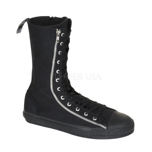 Demoniacult DEV206 Black Canvas Sexy Shoes Discontinued Sale Stock