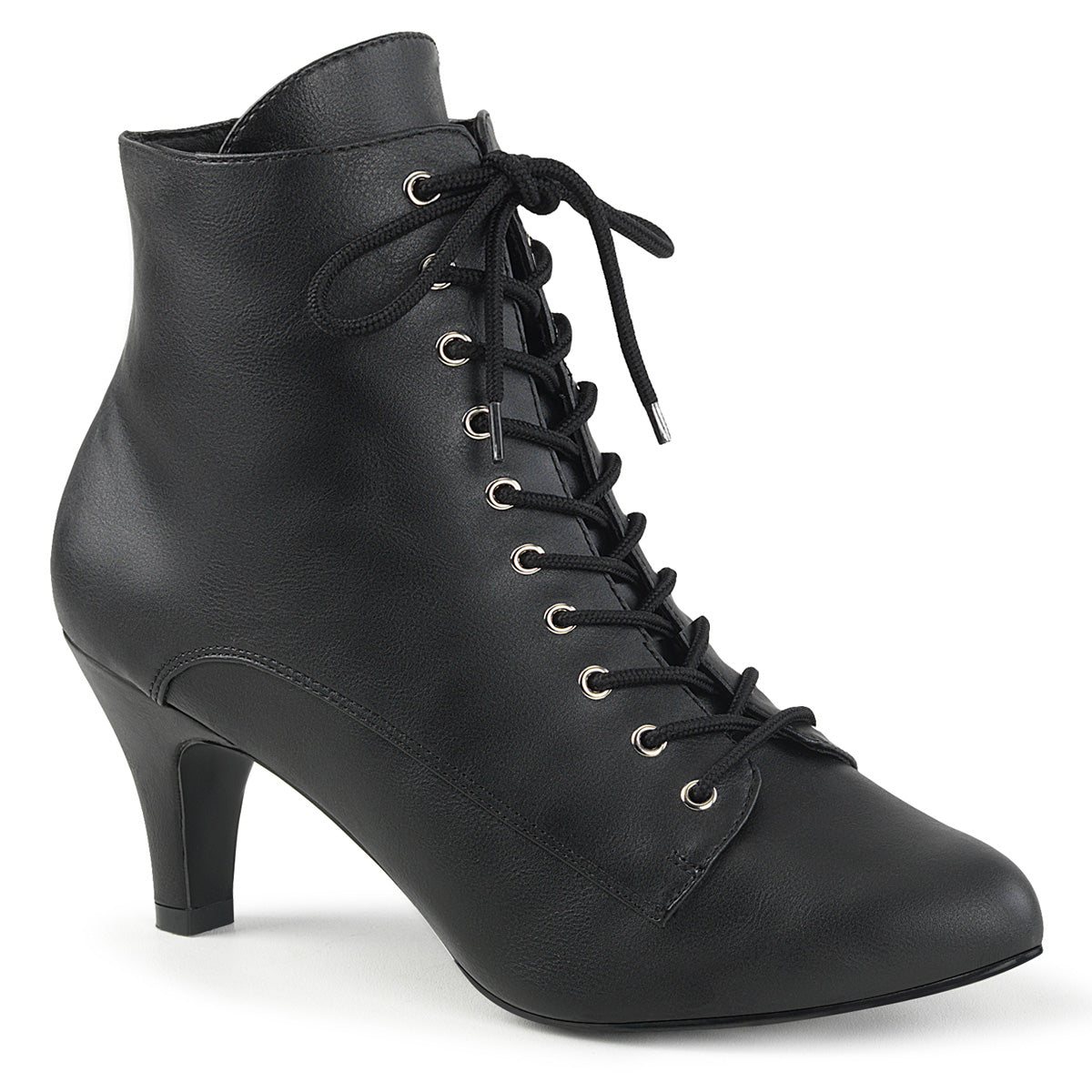 DIVINE-1020 Pleaser Large Size Ladies Shoes 3 Inch Heel Black Fetish Shoe