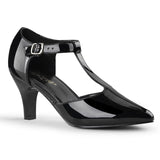 DIVINE-415 Large Size Ladies Shoes 3" Heel Black Patent Fetish Footwear