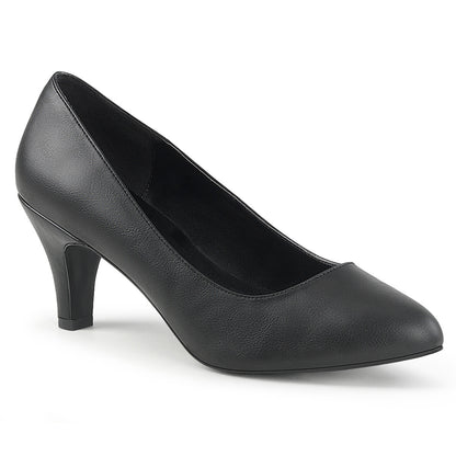 DIVINE-420 Pleaser Large Size Ladies Shoes 3 Inch Heel Black Fetish Shoes