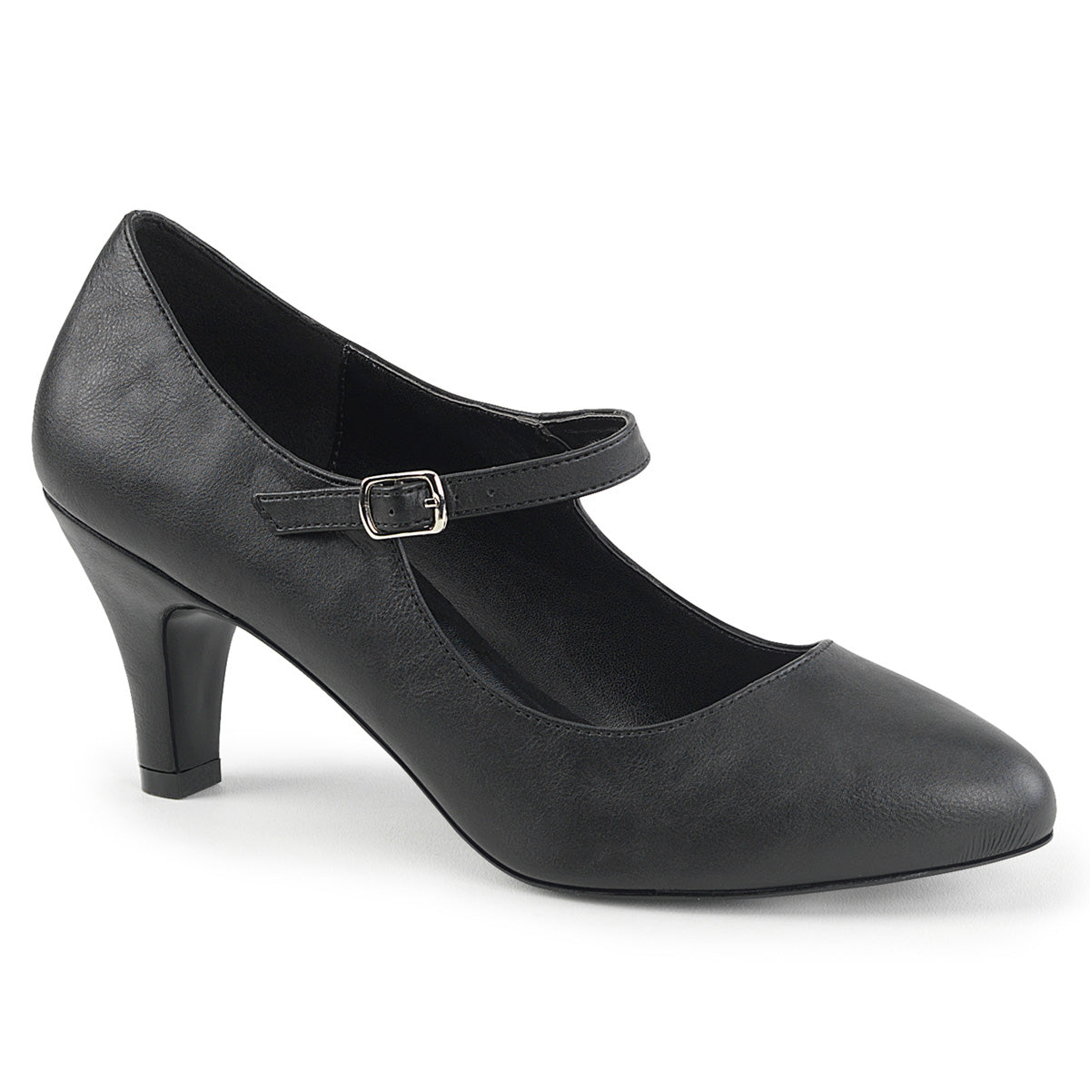 3 inch store black court heels