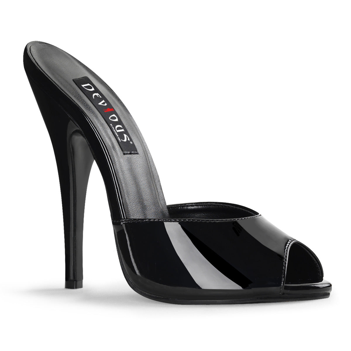 DOMINA-101 Devious 6 Inch Heel Black Patent Erotic Shoes