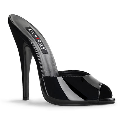 Domina-101 Dovious 6-дюймовый каблук черный патент эротическая обувь