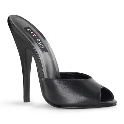 Domina-101 Dequious Fetish 6 "каблука черная кожа эротическая обувь