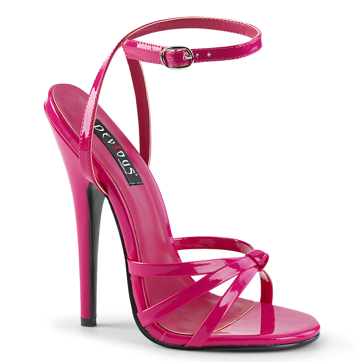 DOMINA-108 Effen Fetish Footwear 6 Inch Heel Hot Pink Shoe