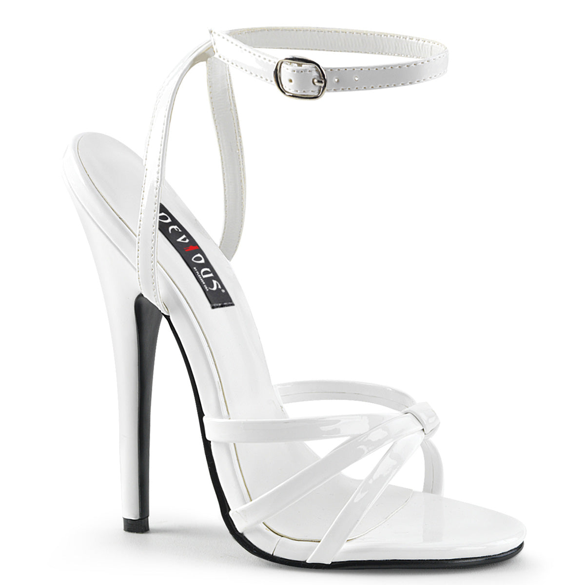 DOMINA-108 Devious Fetish Footwear 6 Inch Heel White Shoes