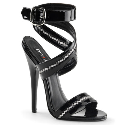Domina-119 Dovious 6-дюймовый каблук черный патент эротическая обувь