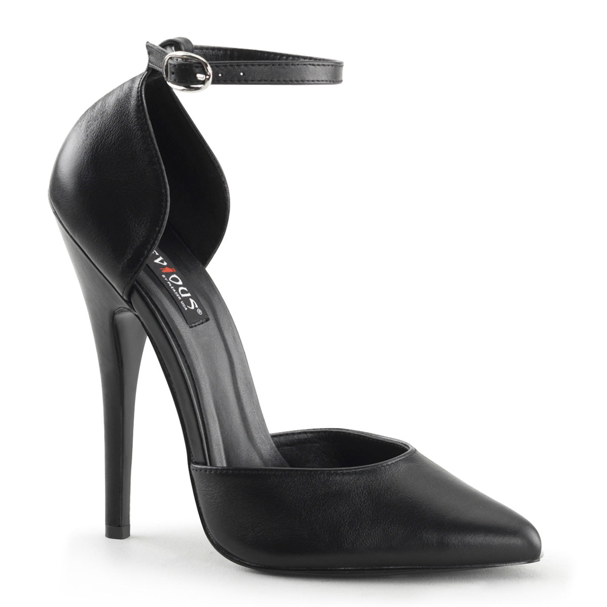 DOMINA 402 Devious 6 Inch Heel Black Leather Erotic Shoes Devious Heels