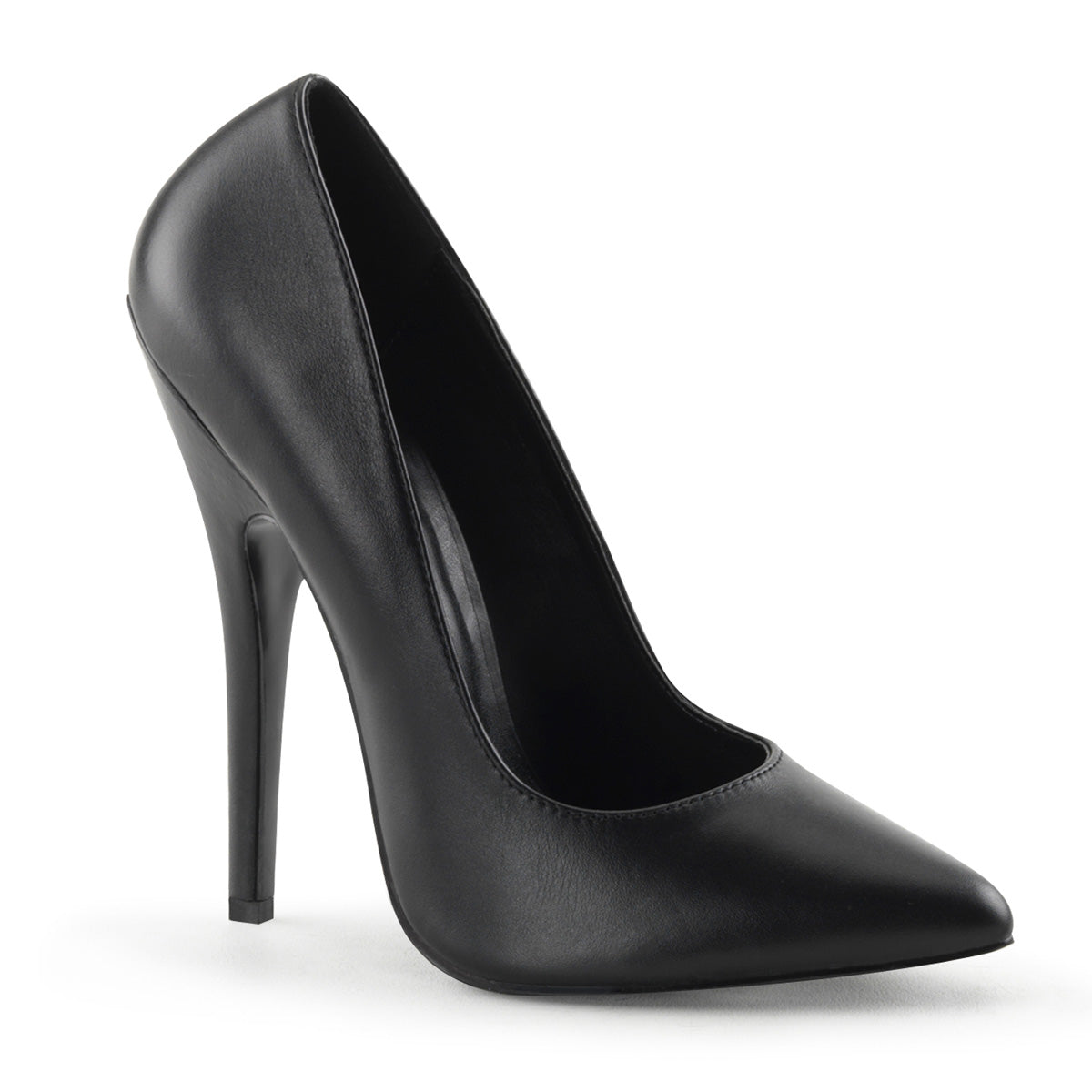 DOMINA 420 Devious 6 Inch Heel Black Leather Erotic Shoes Devious Heels