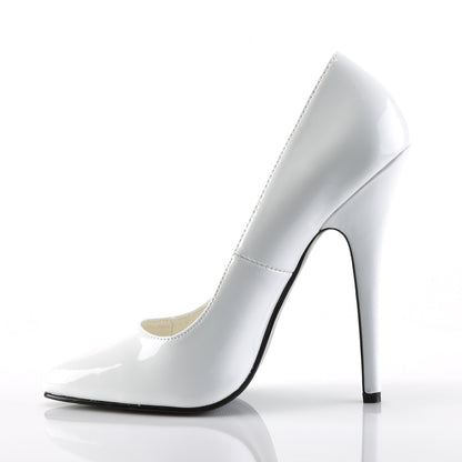 DOMINA 420 Devious Fetish Footwear 6" Heel White Shoe Devious Heels Pole Dance Heels