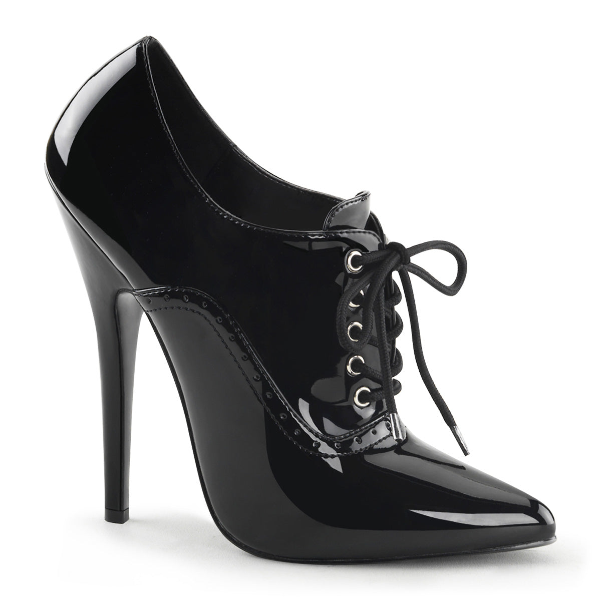 DOMINA-460 Devious 6 Inch Heel Black Patent Erotic Shoes