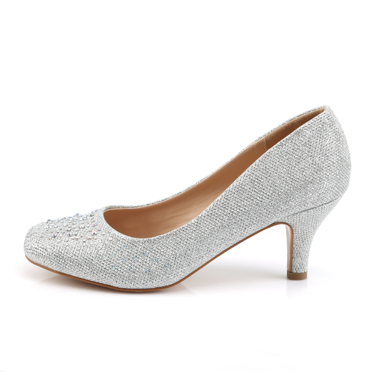 Silver heels best sale 2.5 inch