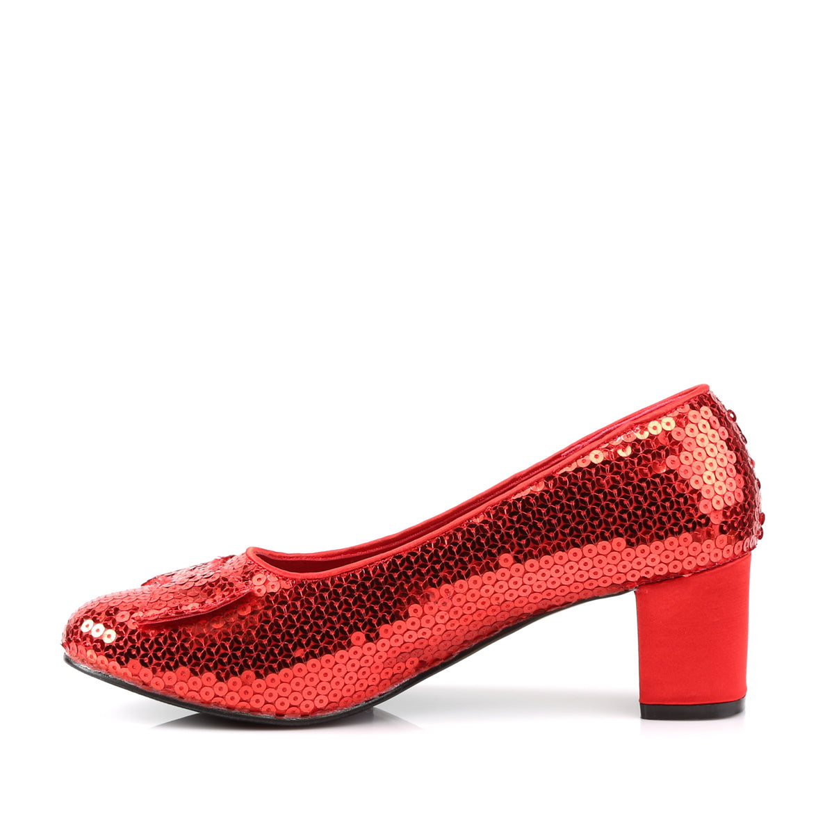 DOROTHY-01 2" Heel Red Sequins Women's Costume Shoes Funtasma Costume Shoes 