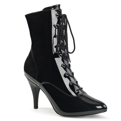 DREAM-1020 Large Size Ladies Shoes 4" Heel Black Patent Fetish Footwear