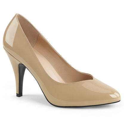 DREAM-420 Large Size Ladies Shoes 4Inch Heel Cream Patent Fetish Footwear