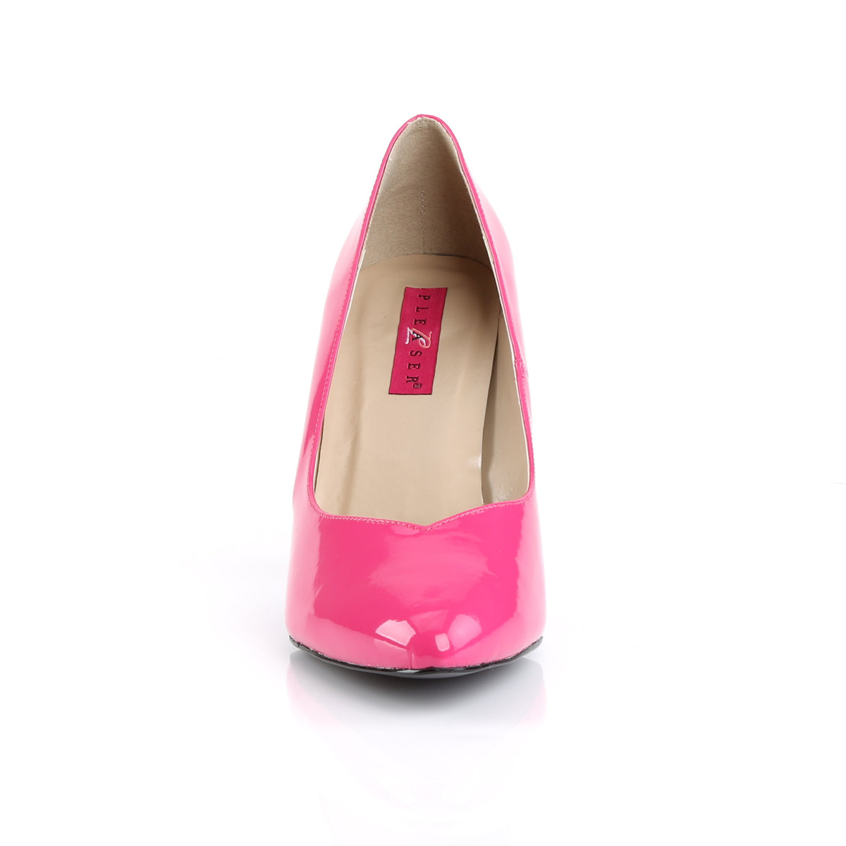 DREAM-420 Pink Label 4" Heel Hot Pink Patent Fetish Footwear-Pleaser Pink Label- Drag Queen Shoes