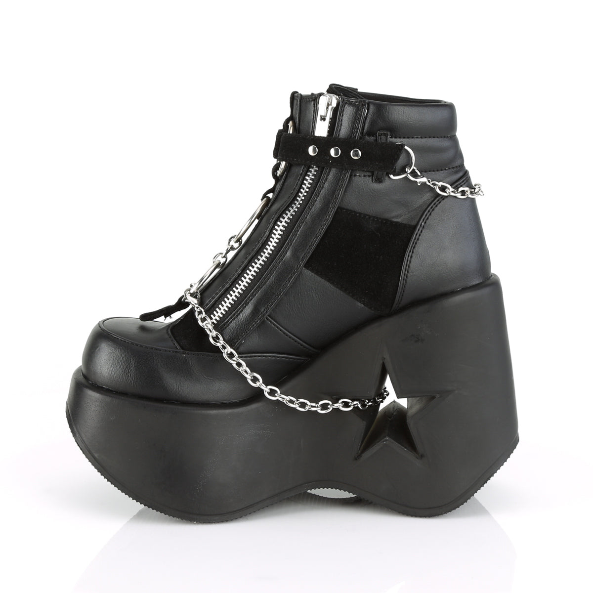 shaker 374 demonia footwear womens over the knee boots