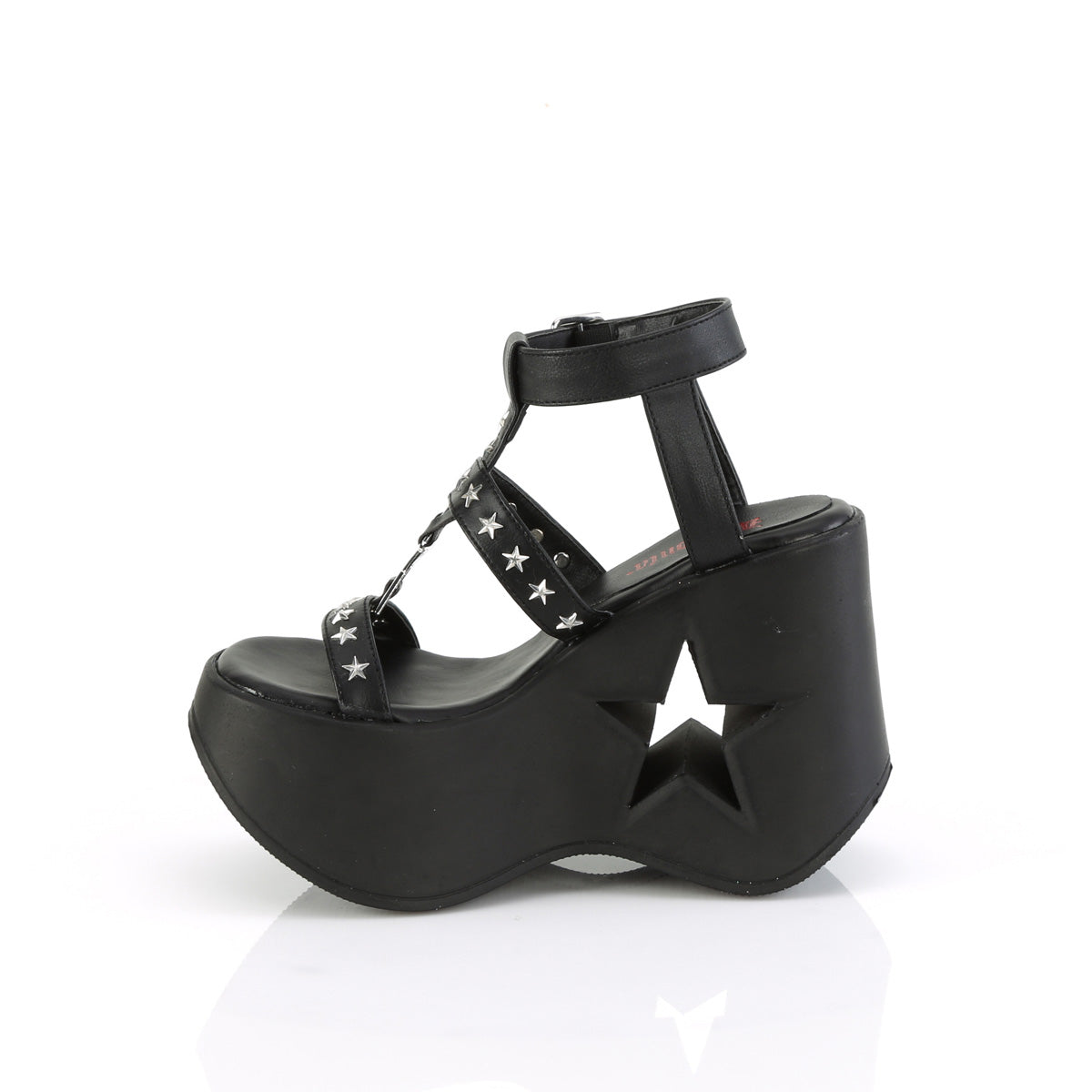 flamingo 808tgrs pleaser sexy footwear clr blk red